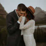 GNP Wedding by Amber Lynn Photography. Glacier Bear Cabin.