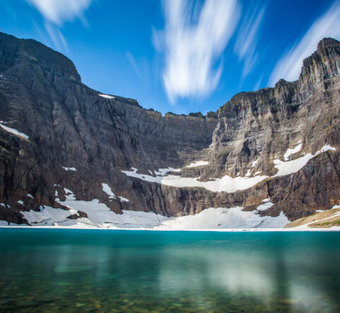 Iceberg Lake Inside Glacier National park is a great hike with spectacular scenery